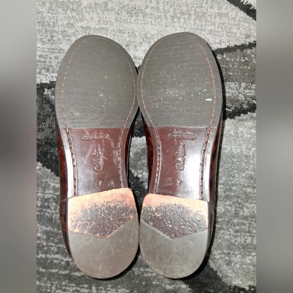 Cole Haan Leopard Tortoise Print Loafers - Picture 14 of 15